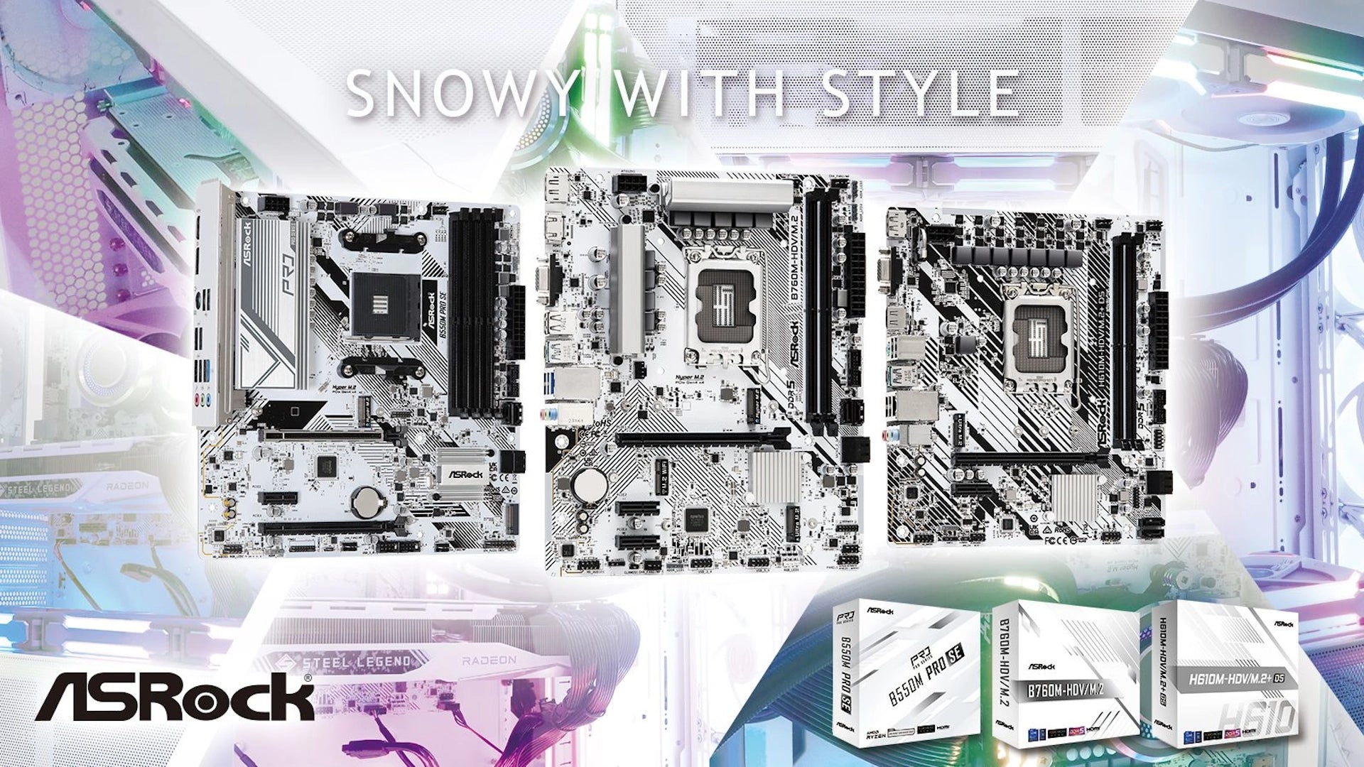 Snowy with Style! ASRock Launches All-White Motherboards - Vektra Computers LLC