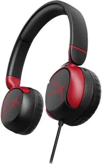 HyperX Cloud Mini, Wired Gaming Headset, Tuck-away Boom Microphone, Immersive Audio, Comfortable And Lightweight, Volume Level Below 85 dB, Multiplatform Compatibility, For Ages 8-12, Black | 7G8F4AA