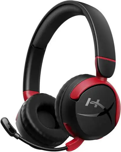 HyperX Cloud Mini, Wireless Gaming Headset, Microphone, Immersive Audio, Comfortable And Lightweight, BT 5.3, 25 Hours Battery Life, Volume Level Below 85 dB, For Ages 8-12, Black | 7G8F1AA