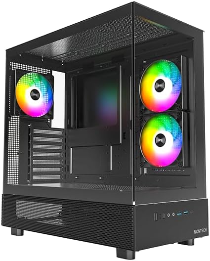 Vektra RDY XR Black AMD Gaming PC - AMD Ryzen CPU, Nvidia GeForce RTX, 32GB DDR5 RAM, 1TB Gen4 SSD, AIO Liquid Cooled, Windows 11 Pro, 2 Years Warranty