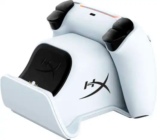 HyperX ChargePlay Duo Controller Charging Station For PS5, Charge Two DualSense Controllers, Compact and Sleek Design, White | 51P68AA