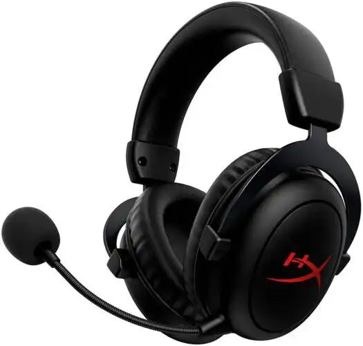 HyperX Cloud II Core Wireless Gaming Headphones, 53mm with Neodymium Magnets Dynamic Drivers, Electret Condenser Microphone, Bi-Directional, Noise-Cancelling Polar Pattern, Black | 6Y2G8AA