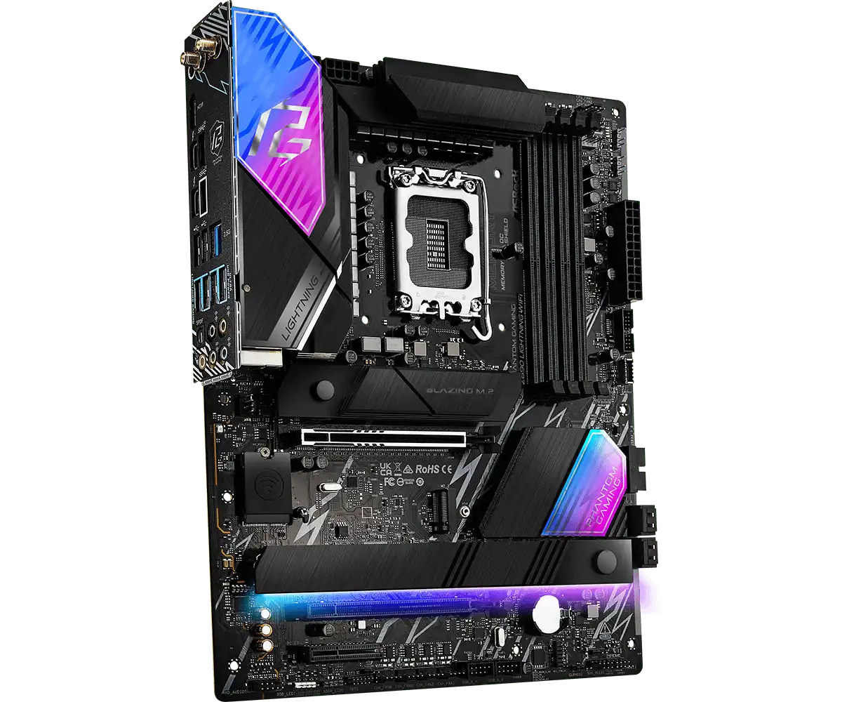 ASRock PHANTOM GAMING Z890 Lightning WiFi LGA1851 Socket Gaming Motherboard