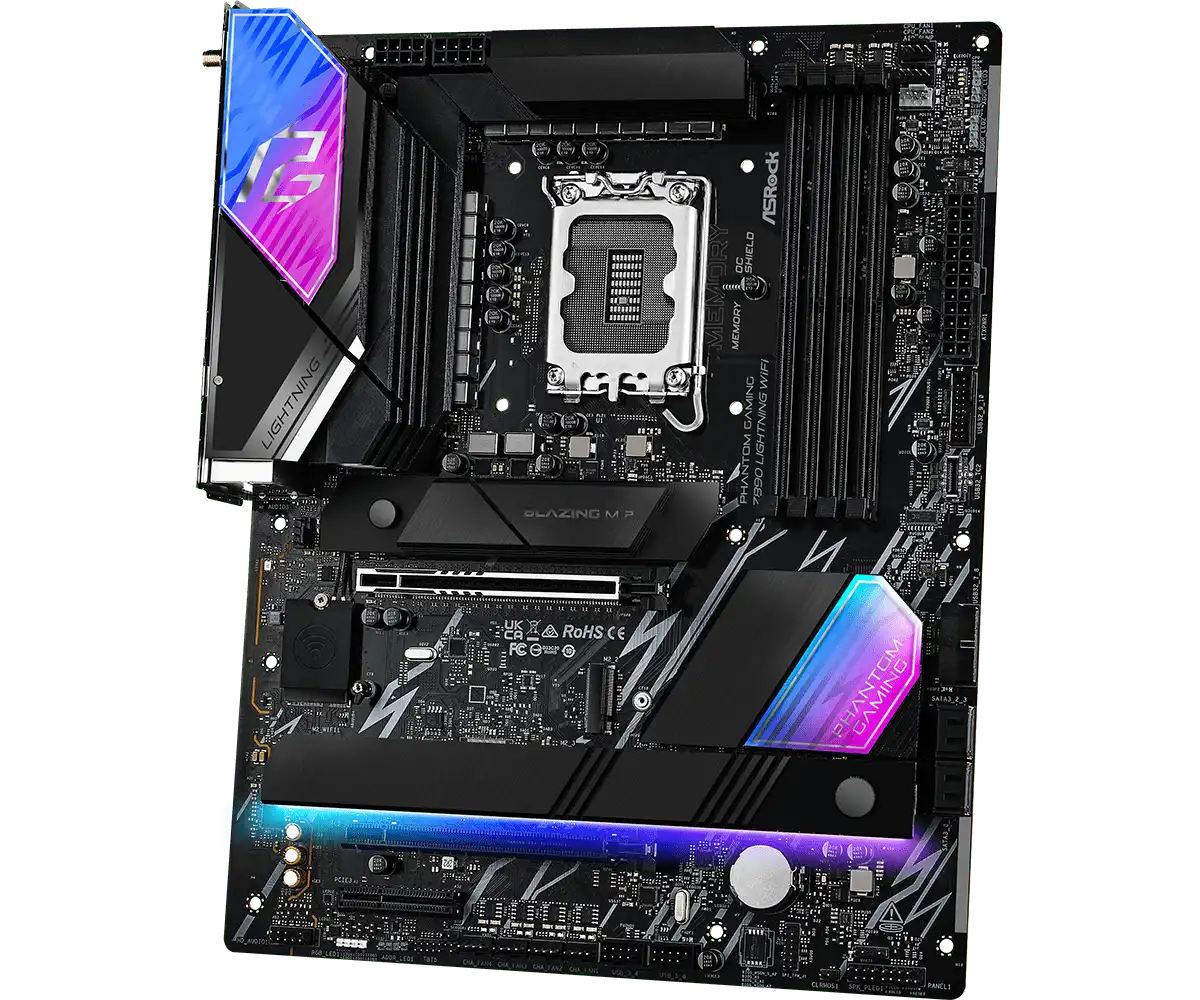 ASRock PHANTOM GAMING Z890 Lightning WiFi LGA1851 Socket Gaming Motherboard