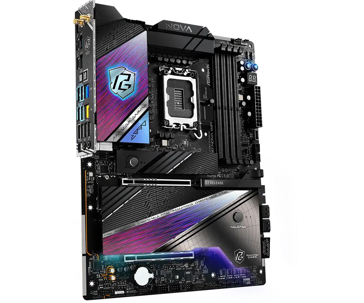 ASRock PHANTOM GAMING Z890 Nova WiFi LGA1851 Socket Gaming Motherboard