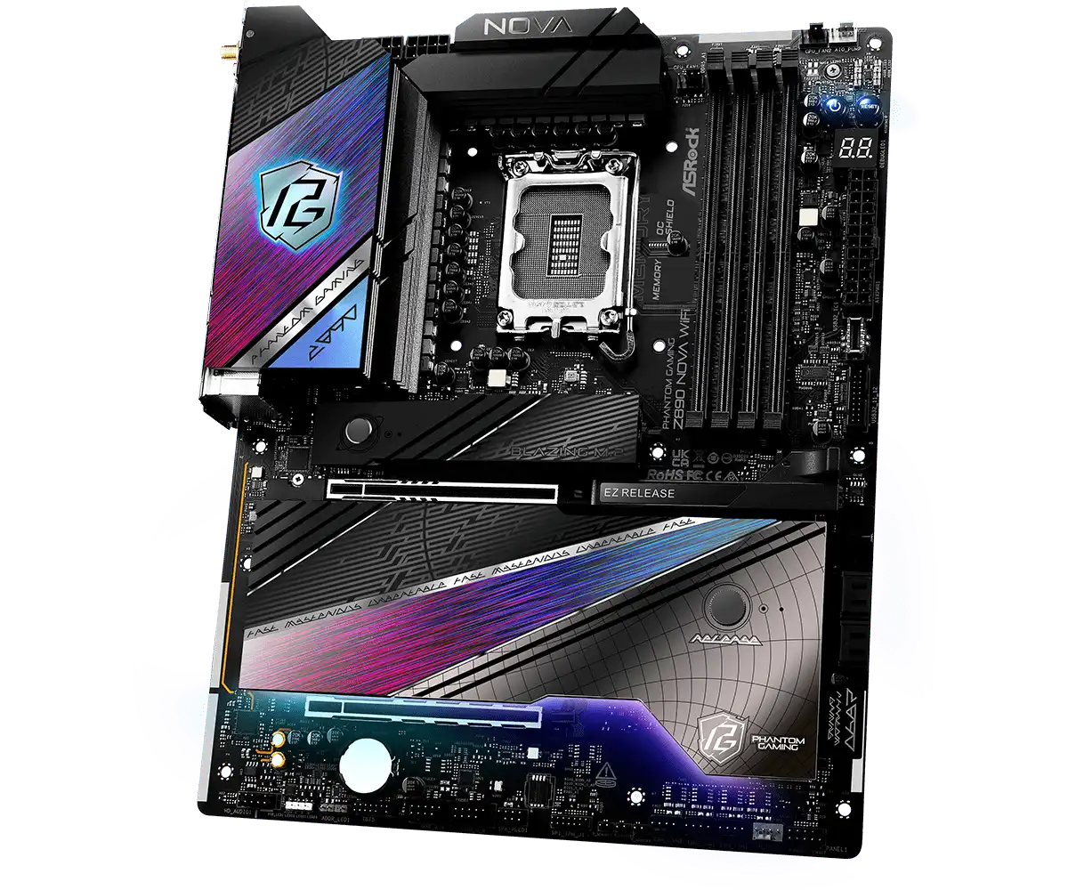 ASRock PHANTOM GAMING Z890 Nova WiFi LGA1851 Socket Gaming Motherboard