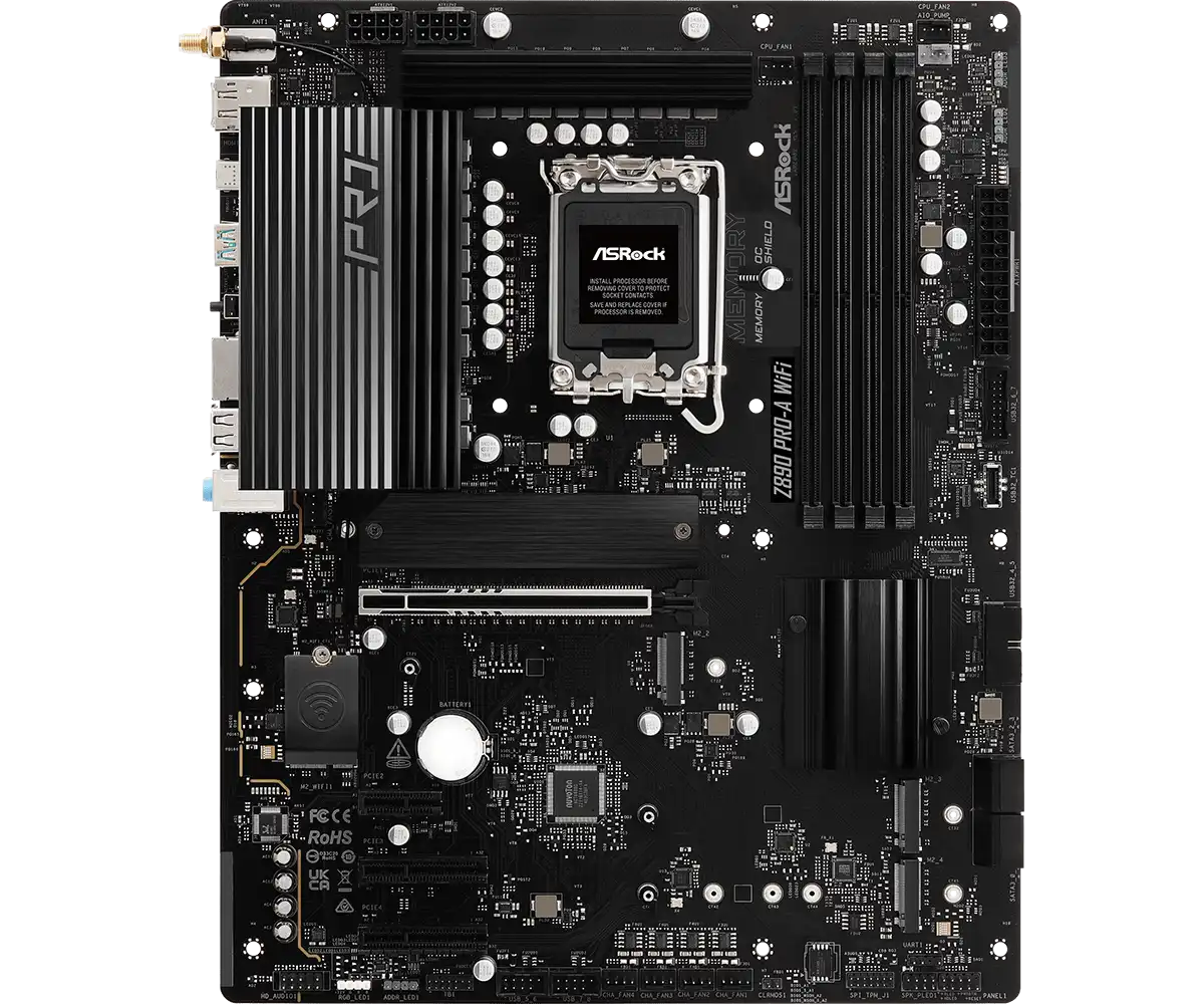 ASRock Z890 Pro-A WiFi LGA1851 Gaming Motherboard