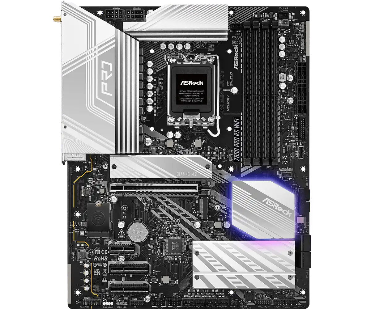 ASRock Z890 Pro RS WiFi LGA1851 Socket Gaming Motherboard