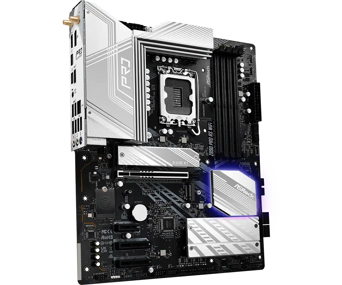 ASRock Z890 Pro RS WiFi LGA1851 Socket Gaming Motherboard