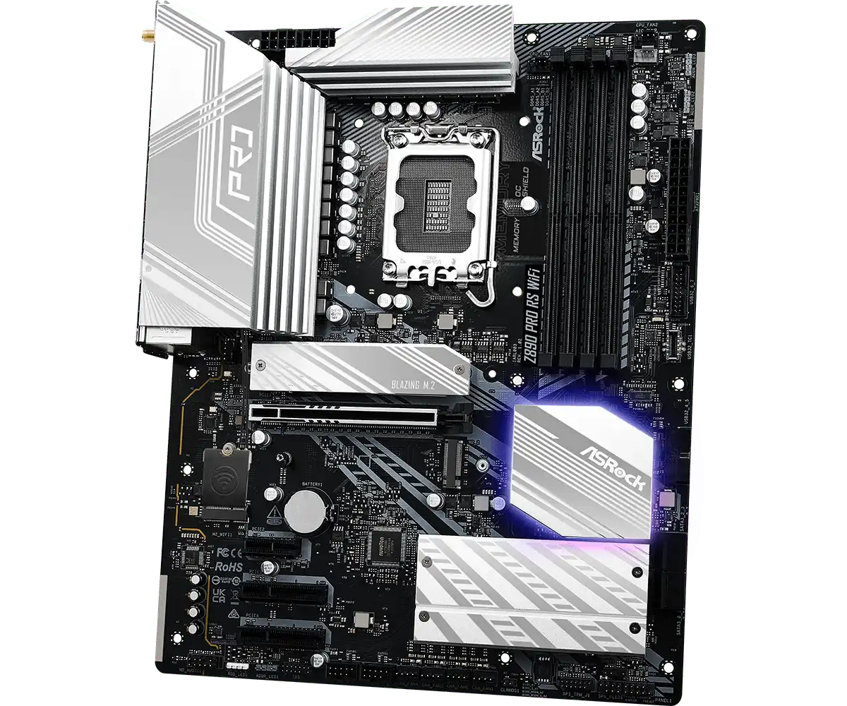 ASRock Z890 Pro RS WiFi LGA1851 Socket Gaming Motherboard