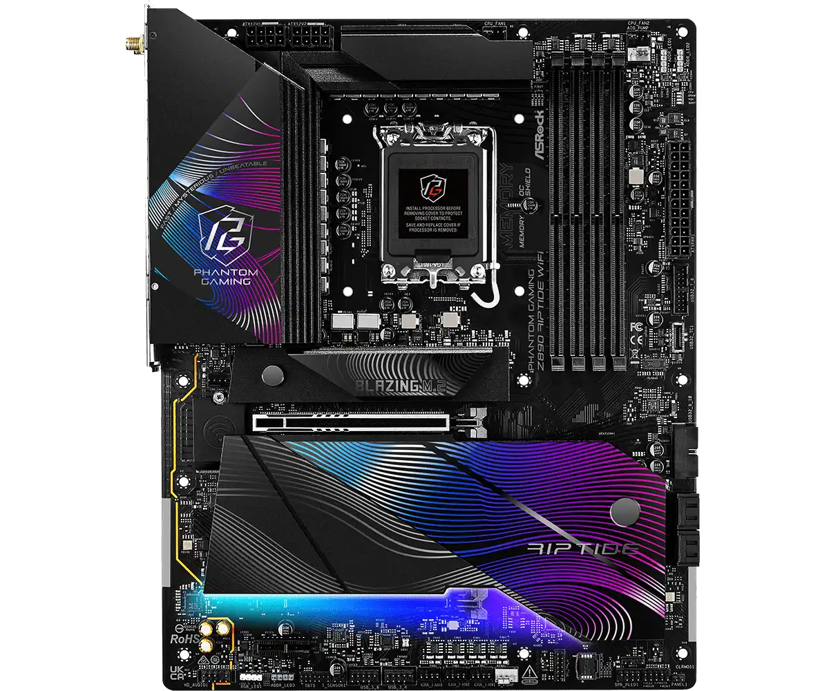 ASRock PHANTOM GAMING Z890 Riptide WiFi LGA1851 Socket Gaming Motherboard