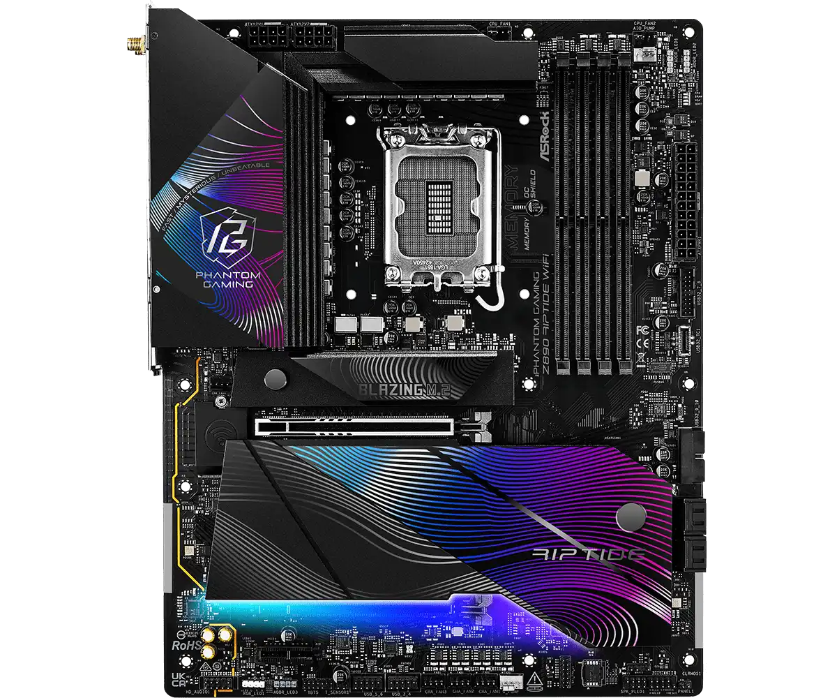 ASRock PHANTOM GAMING Z890 Riptide WiFi LGA1851 Socket Gaming Motherboard