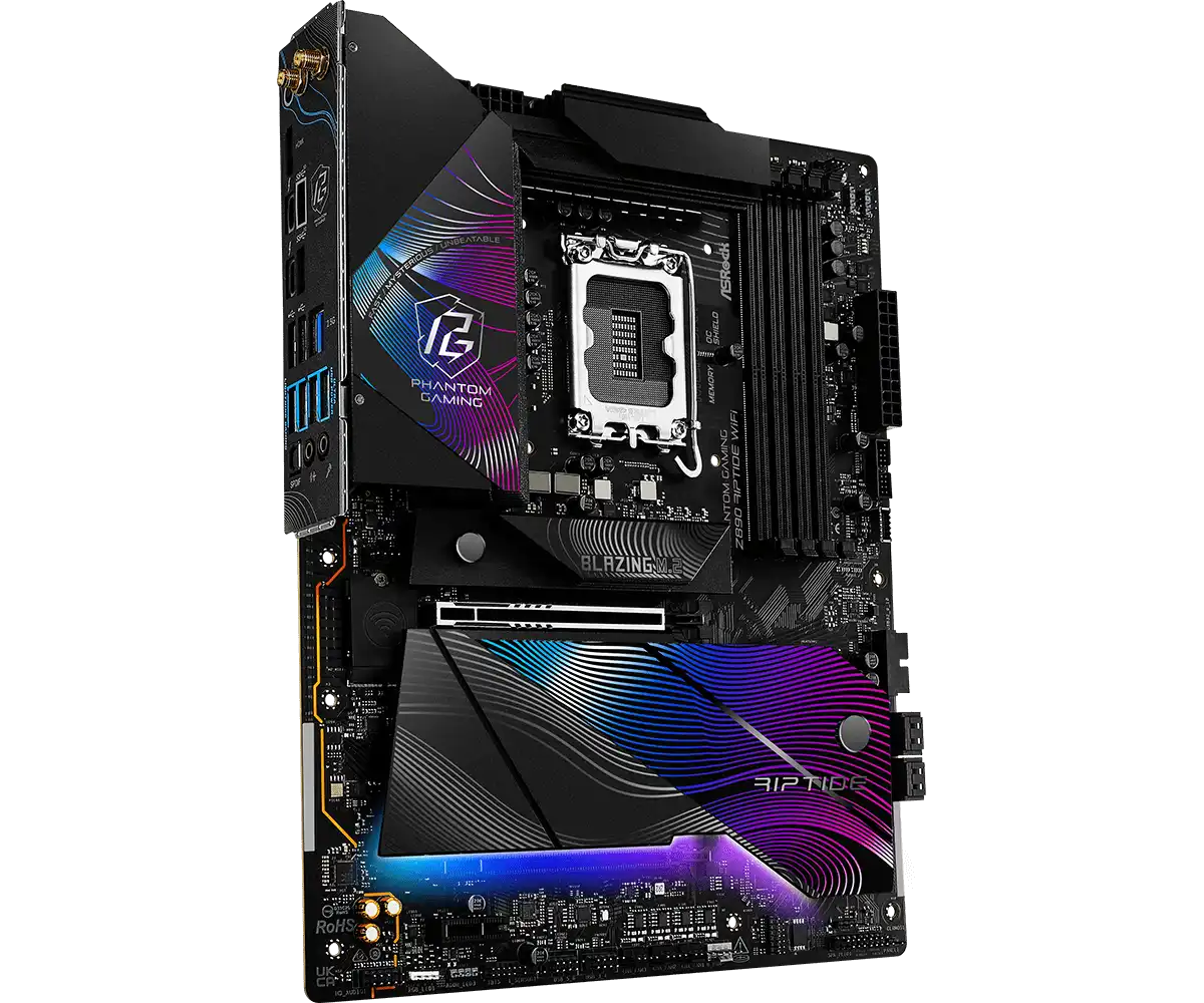 ASRock PHANTOM GAMING Z890 Riptide WiFi LGA1851 Socket Gaming Motherboard