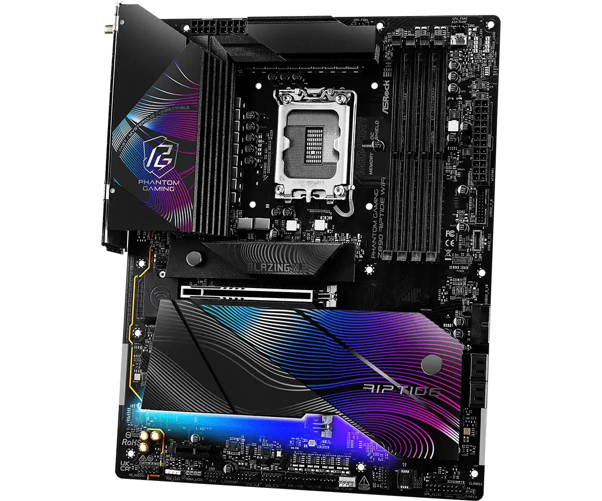 ASRock PHANTOM GAMING Z890 Riptide WiFi LGA1851 Socket Gaming Motherboard