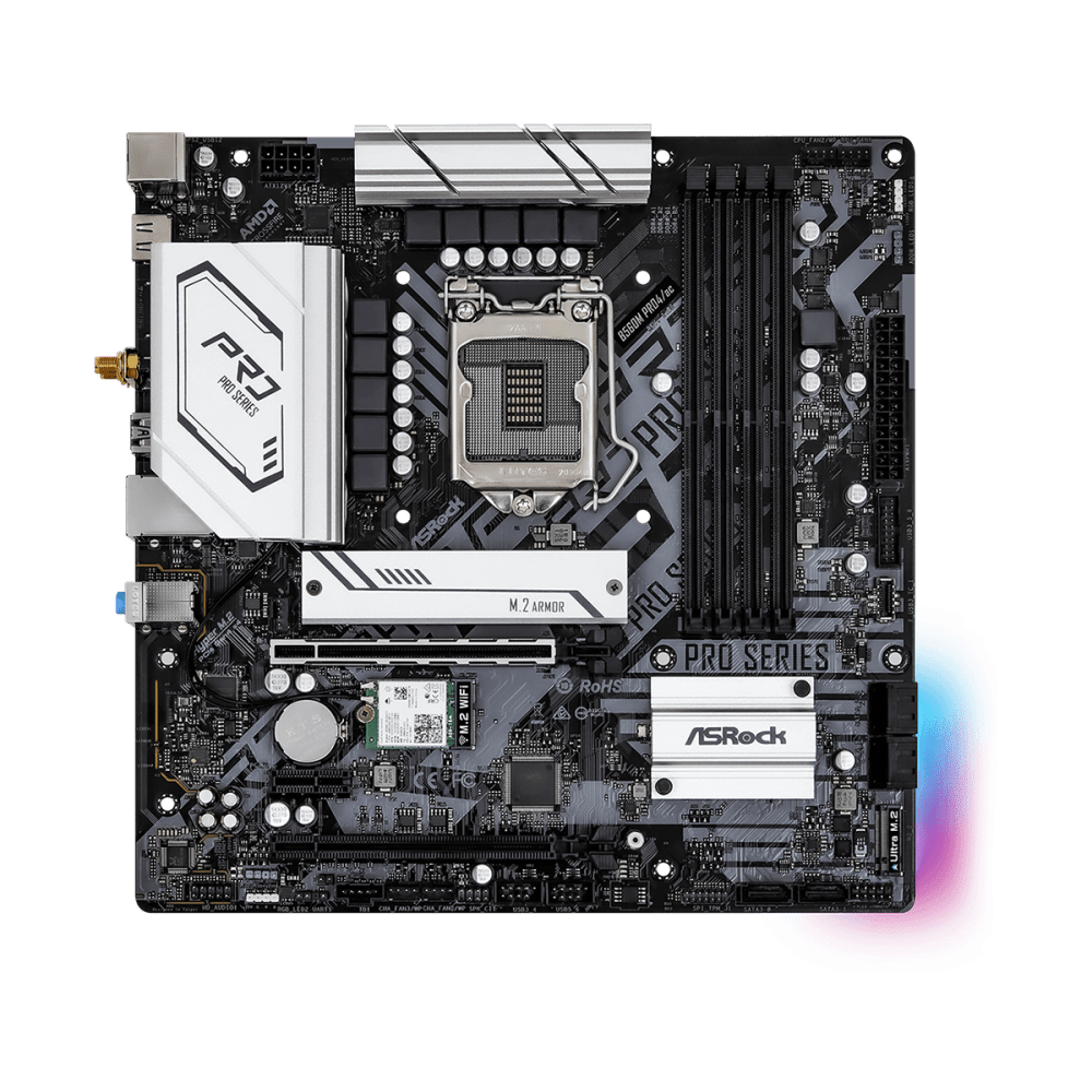 ASRock B560M Pro4/ac Intel Motherboard | 90 - MXBG10 - A0UAYZ | - Vektra Computers LLC