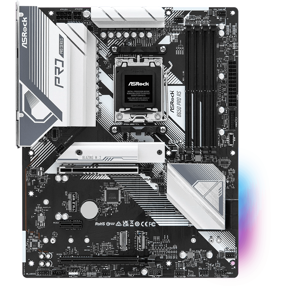 ASRock B650 Pro RS AMD 600 Series ATX Motherboard | 90 - MXBL10 - A0UAYZ | - Vektra Computers LLC