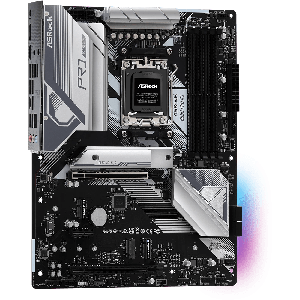 ASRock B650 Pro RS AMD 600 Series ATX Motherboard | 90 - MXBL10 - A0UAYZ | - Vektra Computers LLC