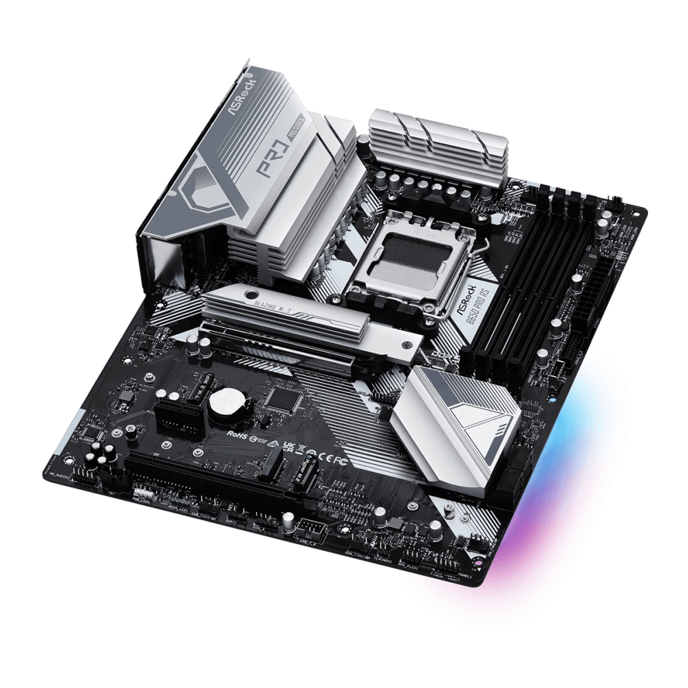 ASRock B650 Pro RS AMD 600 Series ATX Motherboard | 90 - MXBL10 - A0UAYZ | - Vektra Computers LLC