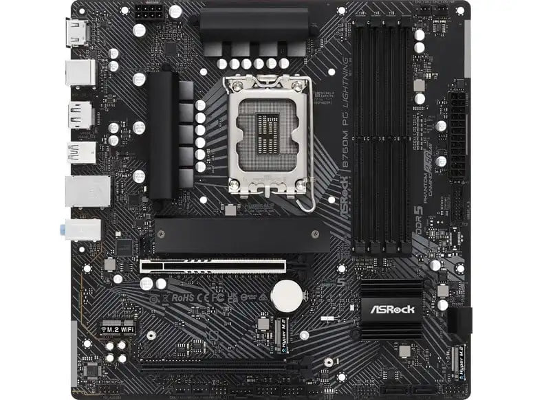 Asrock B760M PG Lightning Motherboard | 90 - MXBM20 - A0UAYZ - Vektra Computers LLC