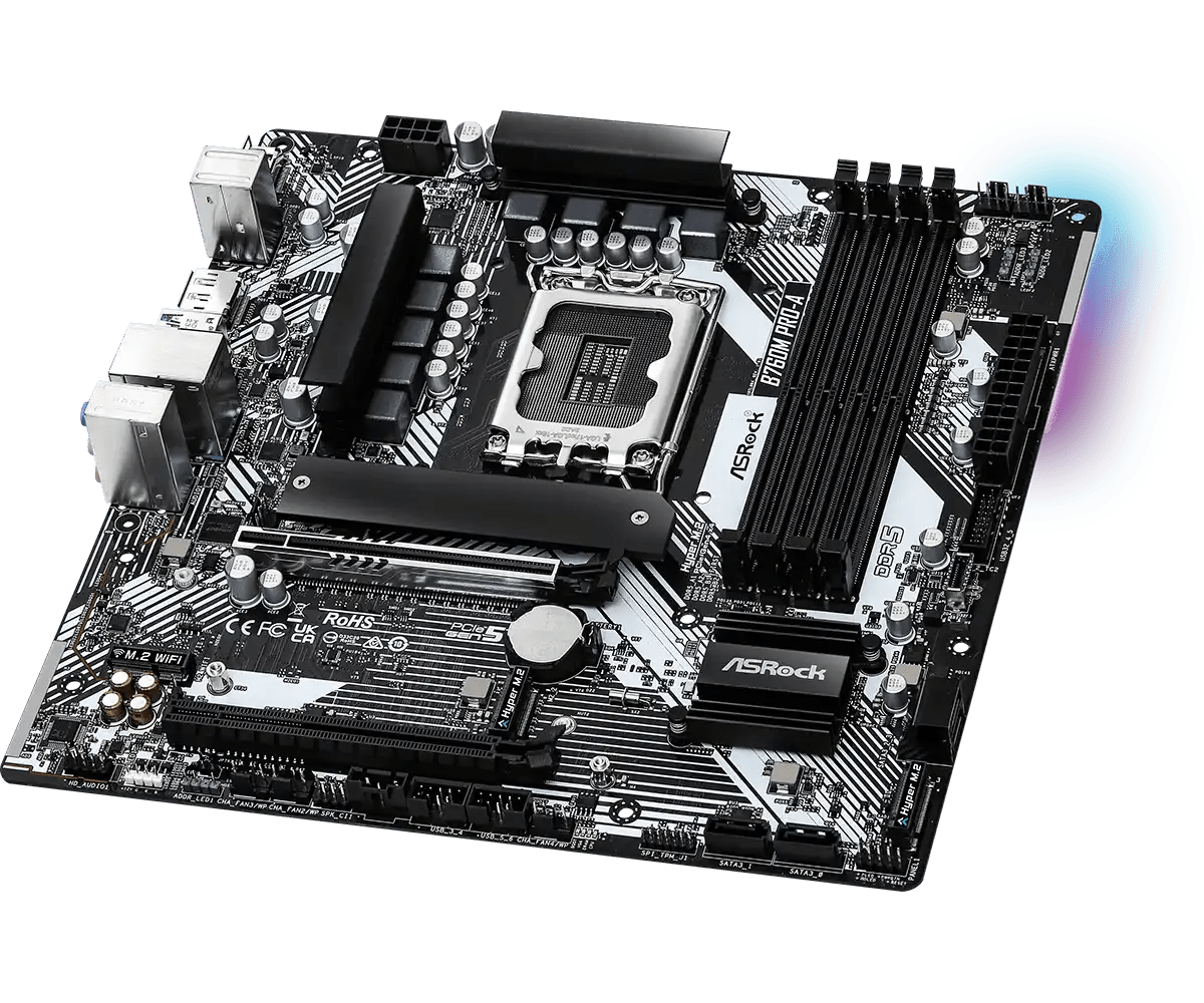 ASRock B760M Pro - A LGA 1700 Socket Intel Motherboard | 90 - MXBNF0 - A0UAYZ - Vektra Computers LLC