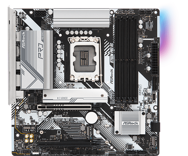 ASRock B760M Pro RS LGA 1700 Intel Motherboard | 90 - MXBLH0 - A0UAYZ - Vektra Computers LLC