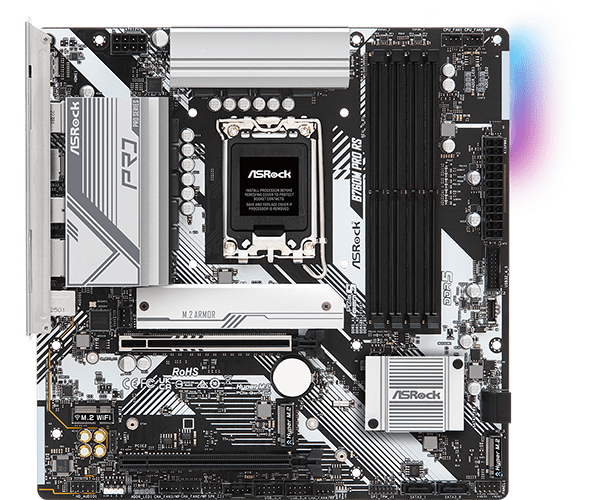 ASRock B760M Pro RS LGA 1700 Intel Motherboard | 90 - MXBLH0 - A0UAYZ - Vektra Computers LLC