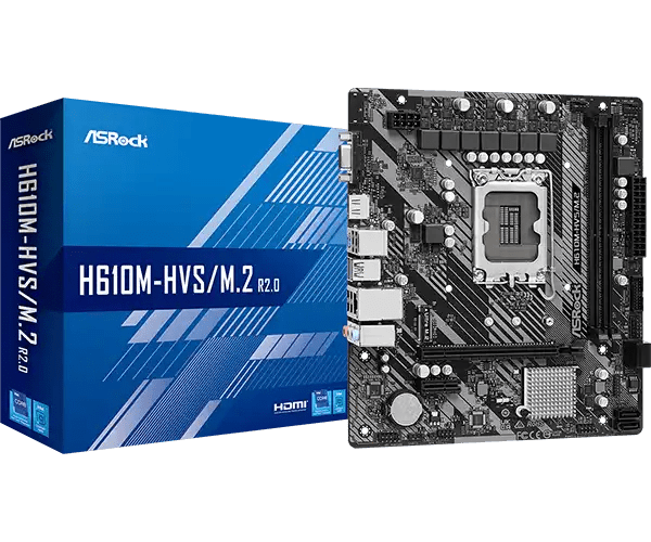 ASRock H610M - HVS/M.2 R2.0 motherboard | 90 - MXBJJ0 - A0UAYZ - Vektra Computers LLC