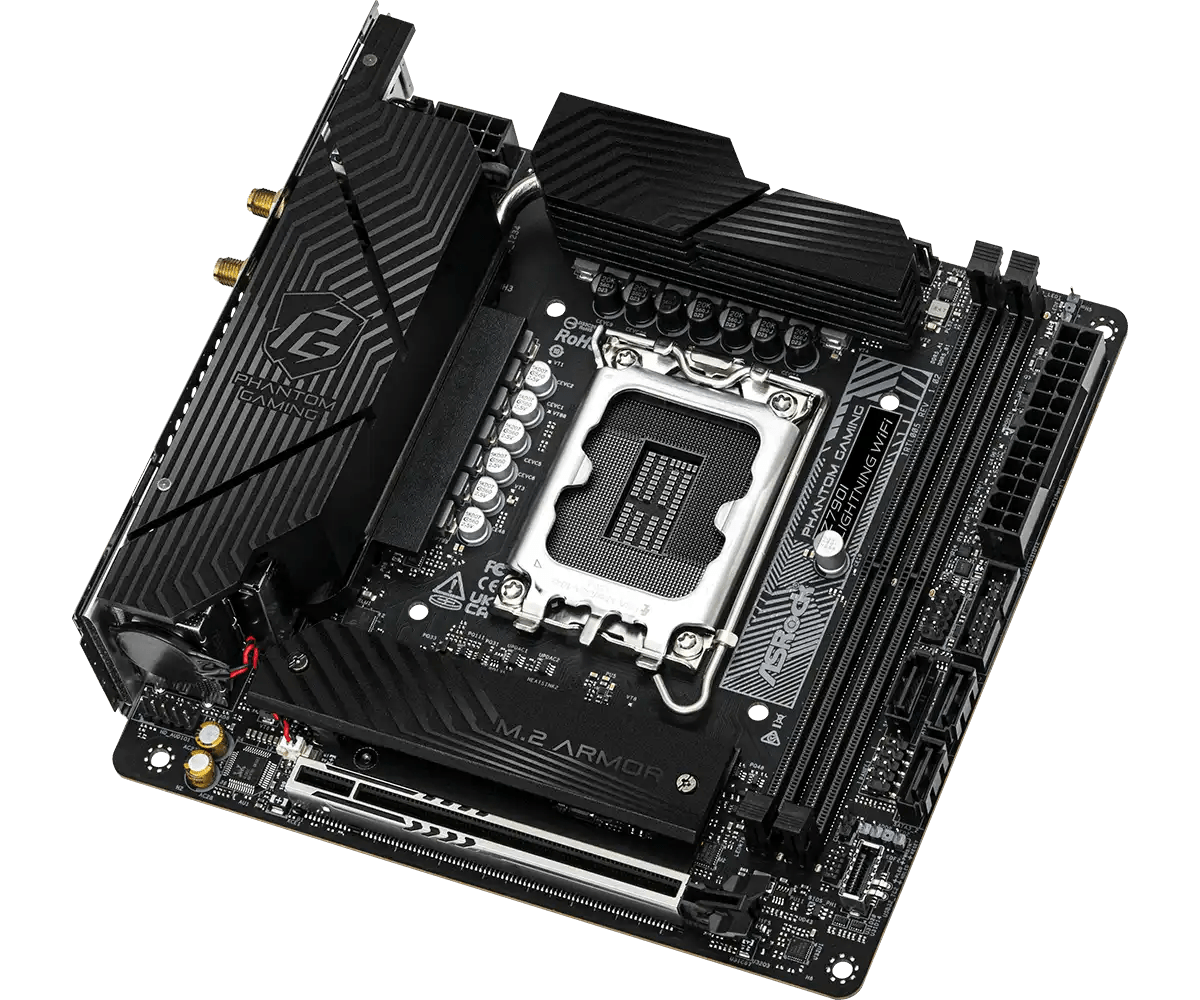 ASRock PHANTOM GAMING Z790I Lightning WiFi Intel LGA1700 Gaming Motherboard | 1190 - MXBNM0 - A0UAYZ - 4710483946660 - Vektra Computers LLC