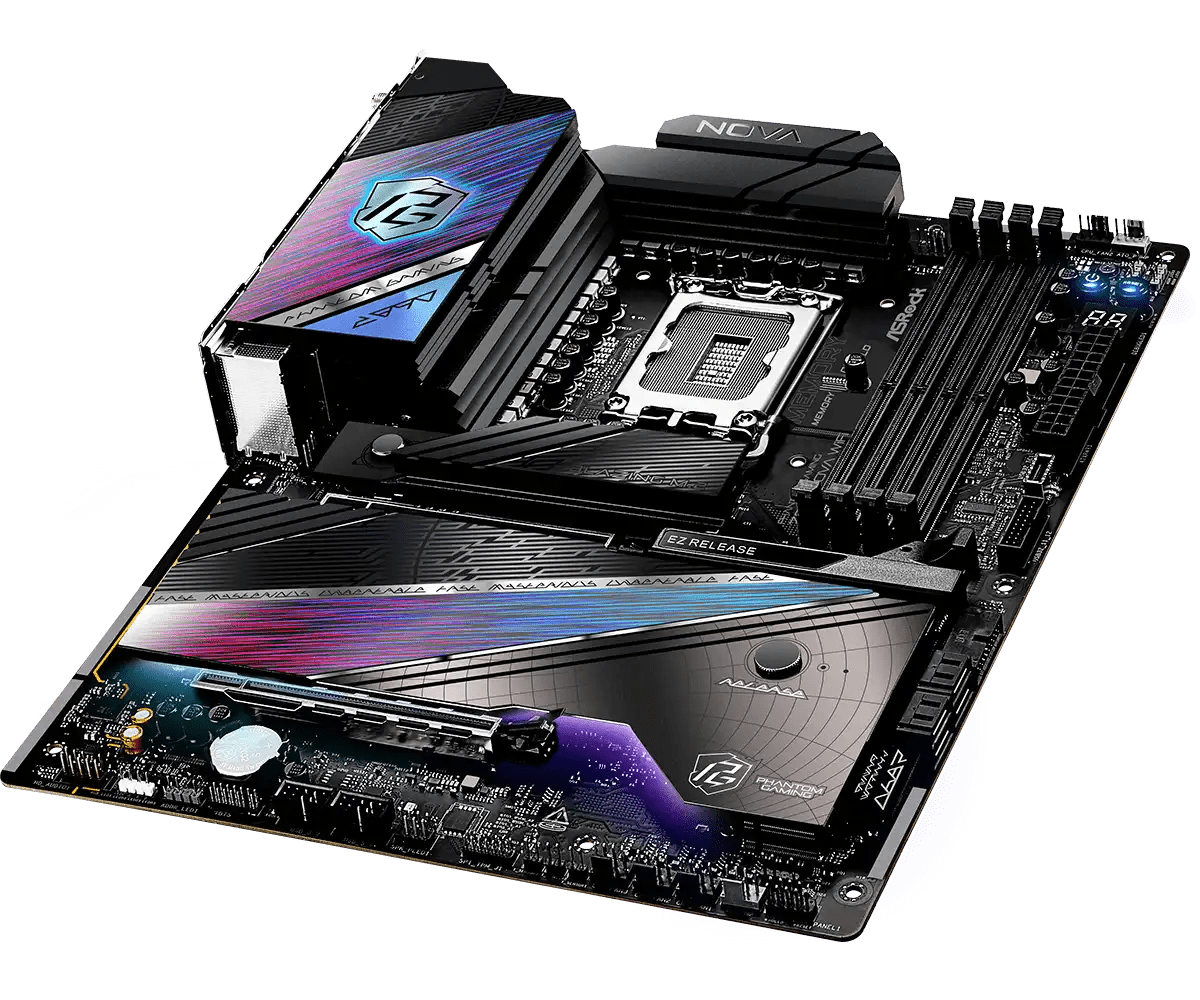 ASRock PHANTOM GAMING Z890 Nova WiFi LGA1851 Socket Gaming Motherboard - Vektra Computers LLC