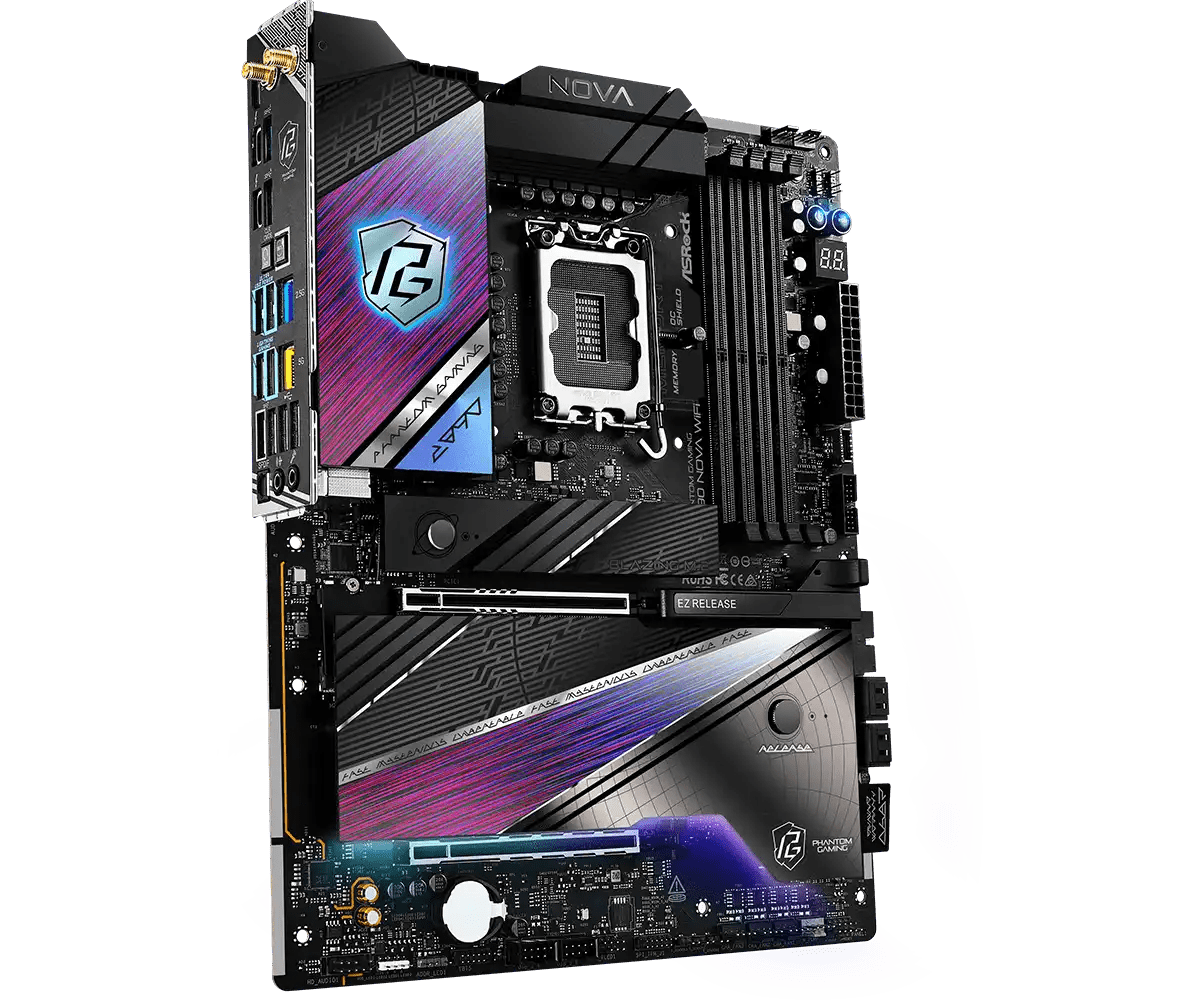 ASRock PHANTOM GAMING Z890 Nova WiFi LGA1851 Socket Gaming Motherboard - Vektra Computers LLC