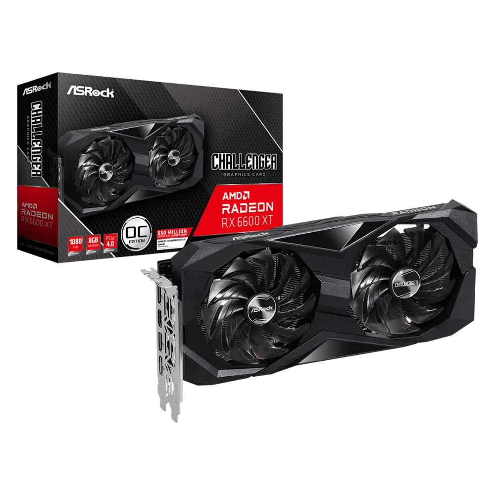 ASRock Radeon RX 6600 XT Challenger D 8GB Graphics Card | 90 - GA2TZZ - 00UANF | - Vektra Computers LLC