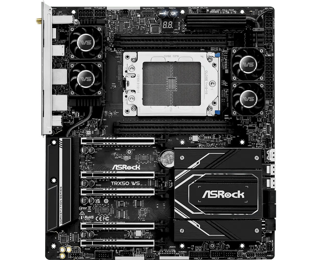 ASRock TRX50 WS for AMD Ryzen Threadripper PRO 7000 & Threadripper 7000 Series | 90 - MXBN40 - A0UAYZ - Vektra Computers LLC