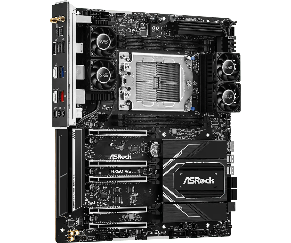 ASRock TRX50 WS for AMD Ryzen Threadripper PRO 7000 & Threadripper 7000 Series | 90 - MXBN40 - A0UAYZ - Vektra Computers LLC