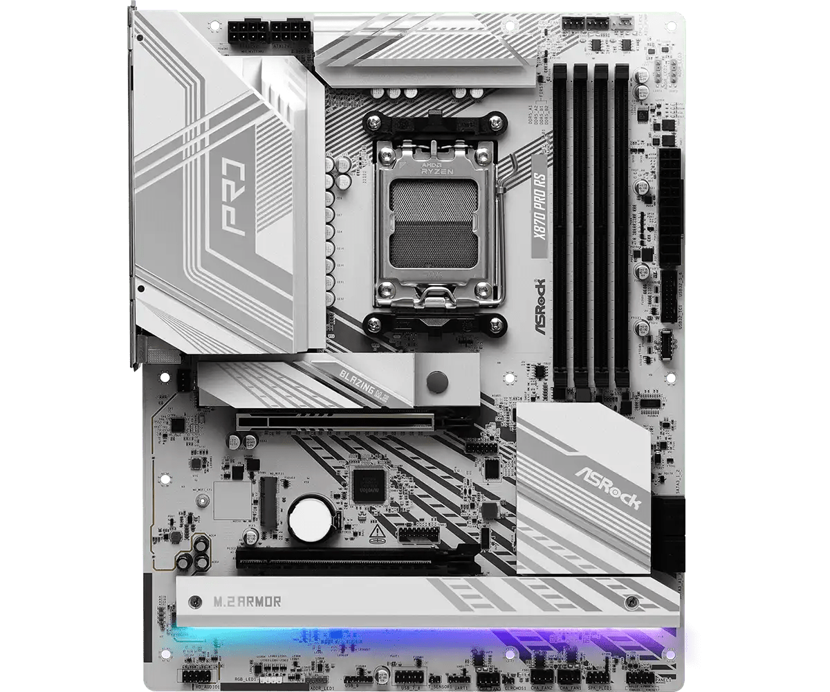 ASRock X870 Pro RS AMD AM5 Socket Gaming Motherboard | 90 - MXBPZ0 - A0UAYZ - 4710483949326 - Vektra Computers LLC