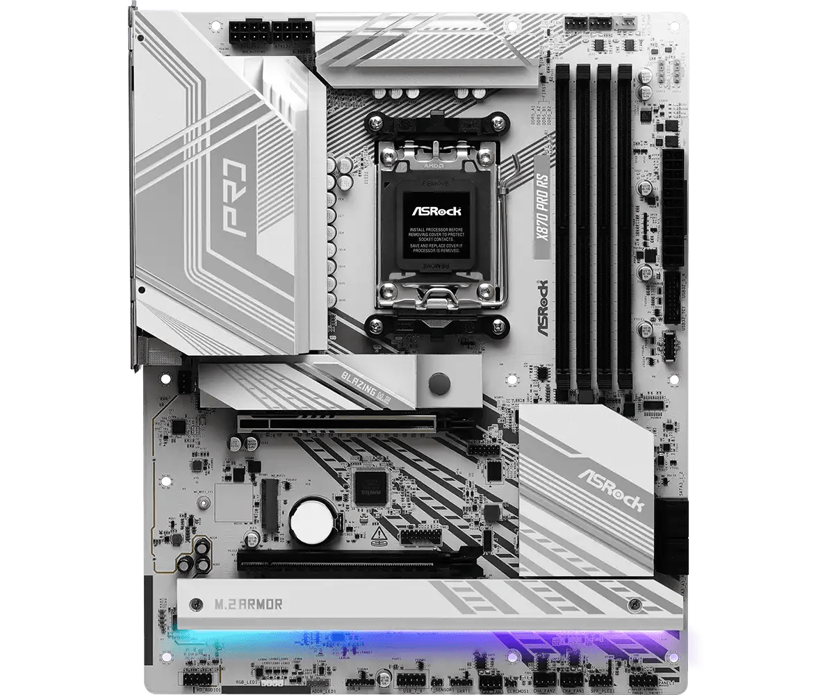 ASRock X870 Pro RS AMD AM5 Socket Gaming Motherboard | 90 - MXBPZ0 - A0UAYZ - 4710483949326 - Vektra Computers LLC