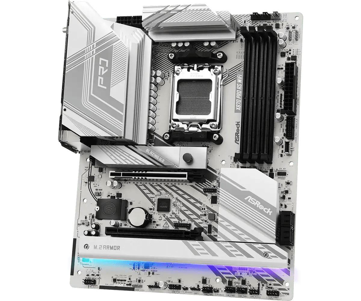 ASRock X870 Pro RS WiFi AMD AM5 Socket Gaming Motherboard | 90 - MXBQ00 - A0UAYZ - 4710483949333 - Vektra Computers LLC