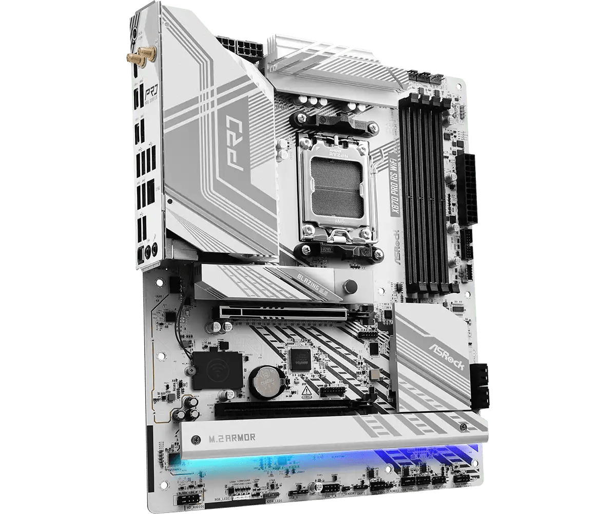 ASRock X870 Pro RS WiFi AMD AM5 Socket Gaming Motherboard | 90 - MXBQ00 - A0UAYZ - 4710483949333 - Vektra Computers LLC