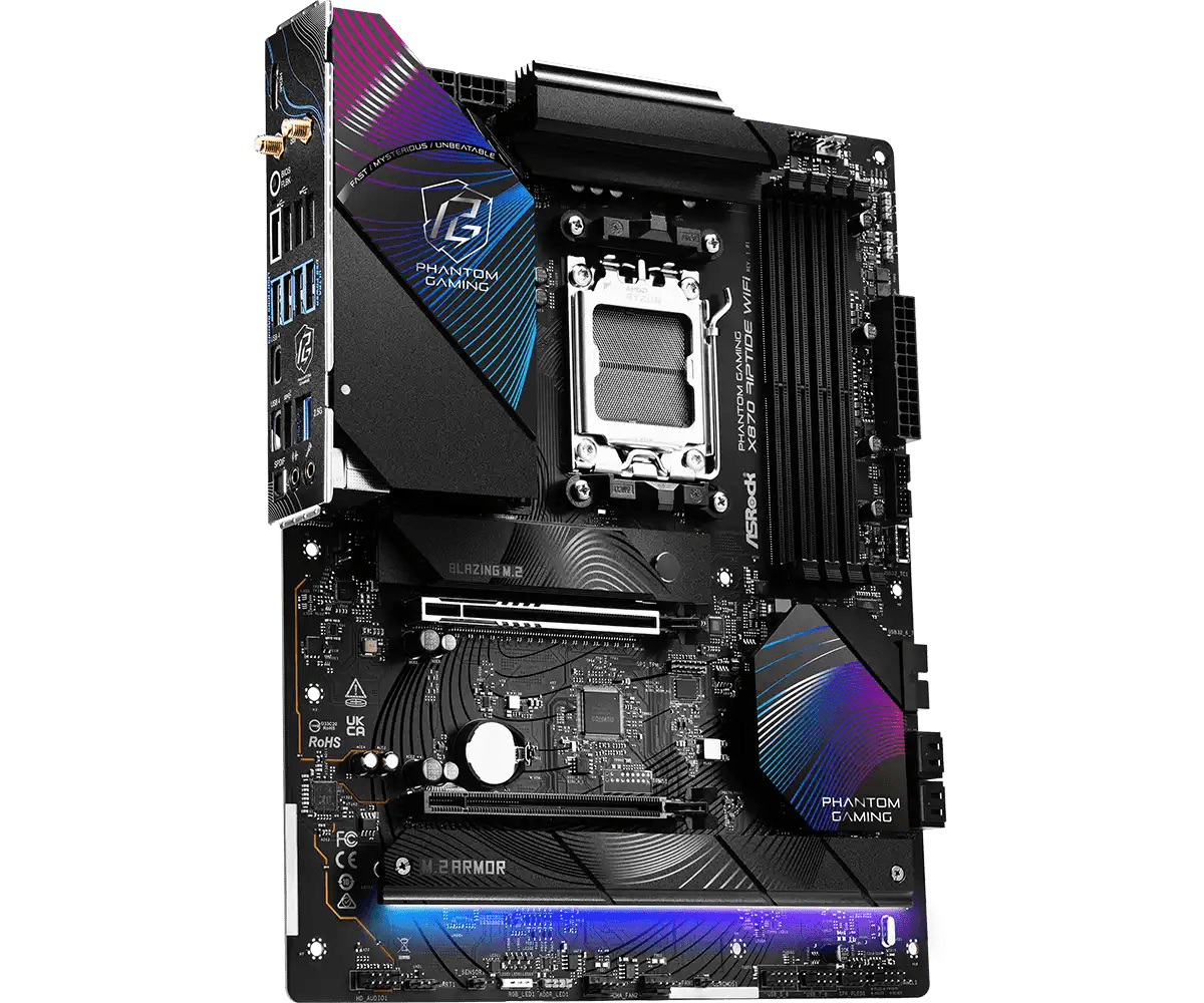 ASRock X870 Riptide WiFi AMD AM5 Socket Gaming Motherboard | 90 - MXBPP0 - A0UAYZ - 4710483949357 - Vektra Computers LLC