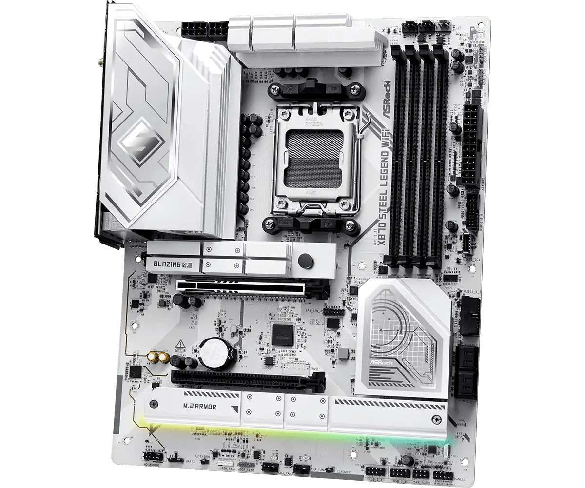 ASRock X870 Steel Legend WiFi AMD AM5 Socket Gaming Motherboard | 90 - MXBPJ0 - A0UAYZ - 4710483949340 - Vektra Computers LLC