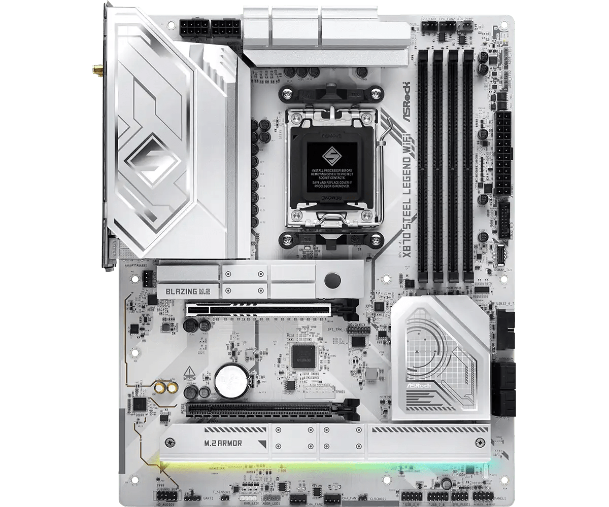 ASRock X870 Steel Legend WiFi AMD AM5 Socket Gaming Motherboard | 90 - MXBPJ0 - A0UAYZ - 4710483949340 - Vektra Computers LLC