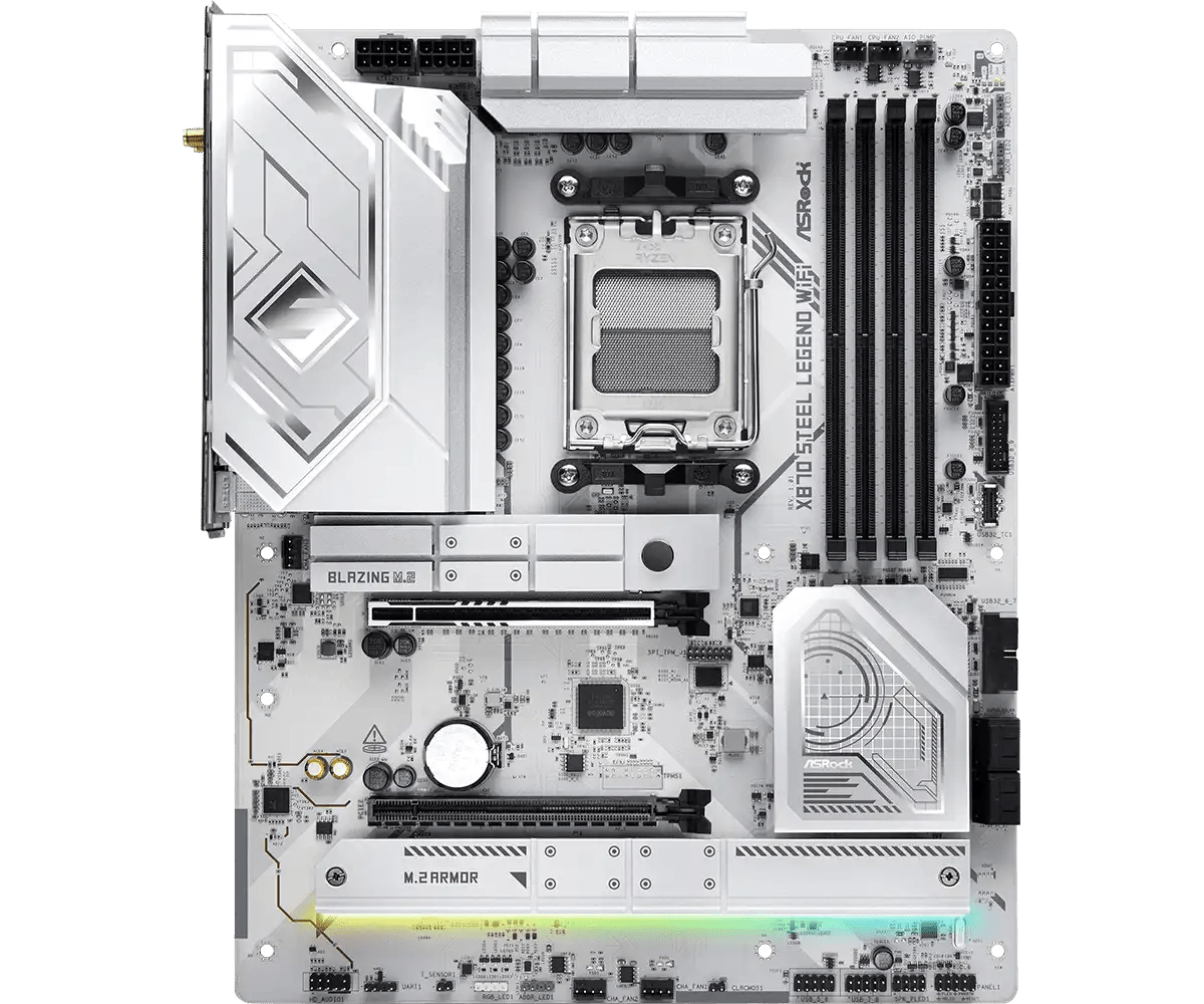 ASRock X870 Steel Legend WiFi AMD AM5 Socket Gaming Motherboard | 90 - MXBPJ0 - A0UAYZ - 4710483949340 - Vektra Computers LLC