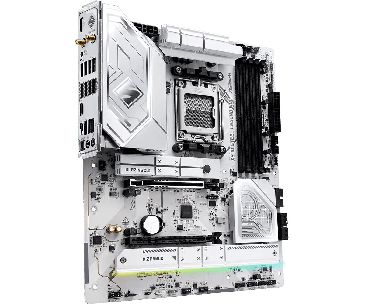 ASRock X870 Steel Legend WiFi AMD AM5 Socket Gaming Motherboard | 90 - MXBPJ0 - A0UAYZ - 4710483949340 - Vektra Computers LLC