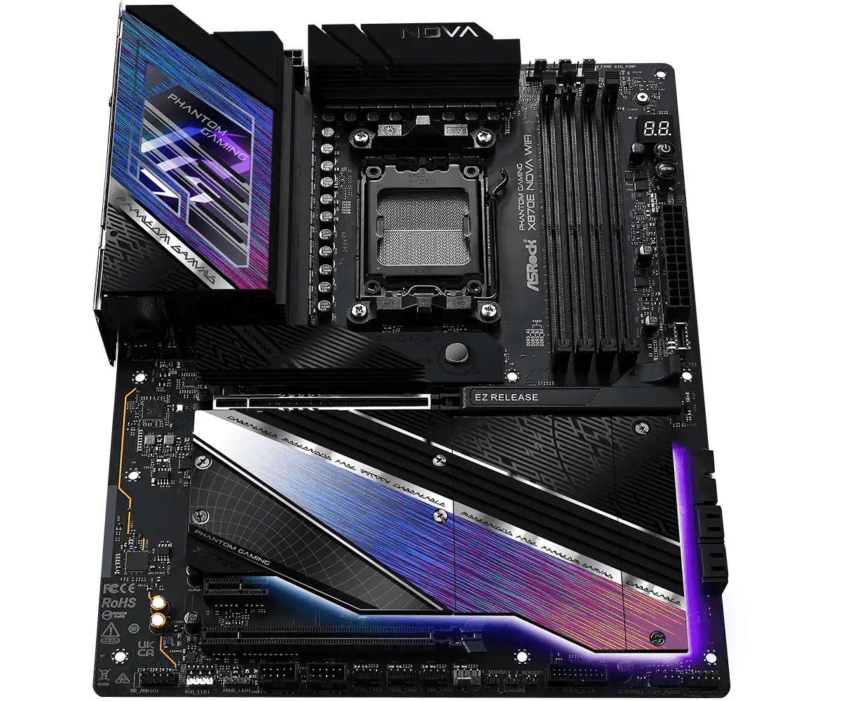 ASRock X870E Nova WiFi AMD AM5 Socket Gaming Motherboard | 90 - MXBPX0 - A0UAYZ - 801964409720 - Vektra Computers LLC