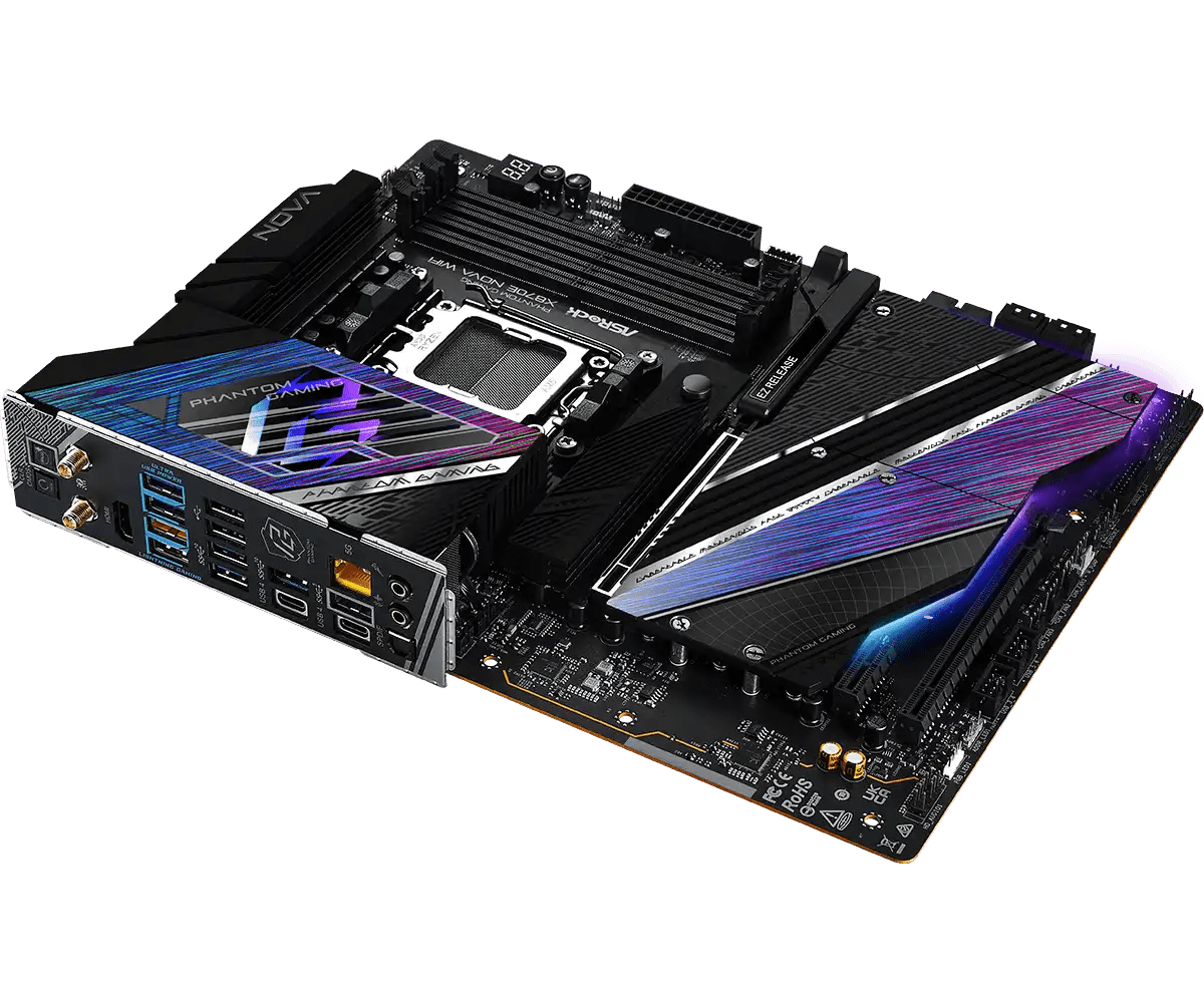 ASRock X870E Nova WiFi AMD AM5 Socket Gaming Motherboard | 90 - MXBPX0 - A0UAYZ - 801964409720 - Vektra Computers LLC