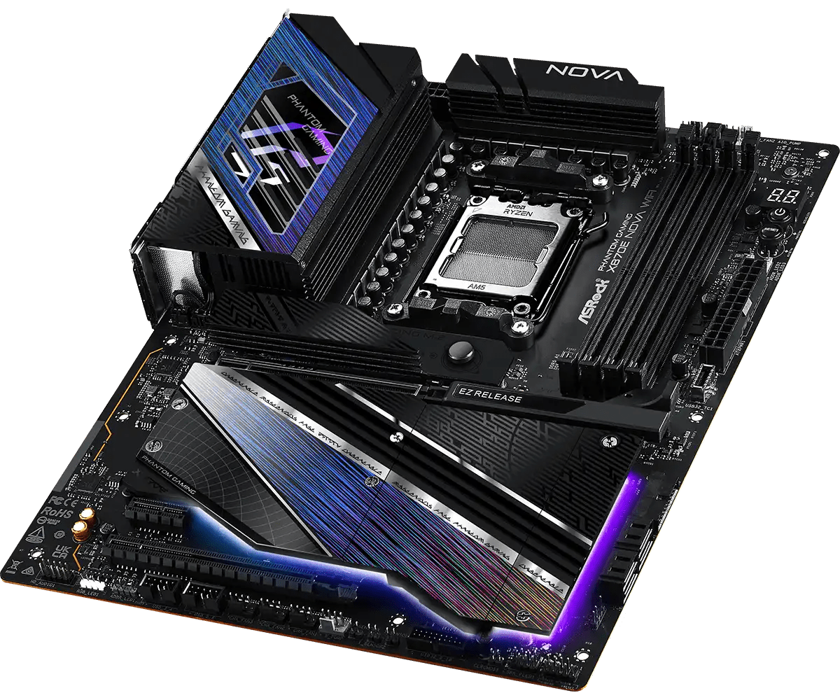 ASRock X870E Nova WiFi AMD AM5 Socket Gaming Motherboard | 90 - MXBPX0 - A0UAYZ - 801964409720 - Vektra Computers LLC