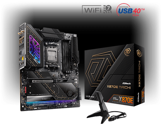 ASRock X870E Taichi AMD AM5 Socket Gaming Motherboard - Vektra Computers LLC