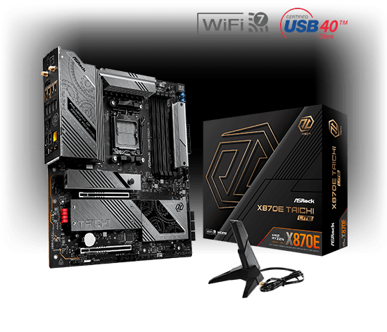 ASRock X870E Taichi Lite AMD AM5 Socket Gaming Motherboard - Vektra Computers LLC