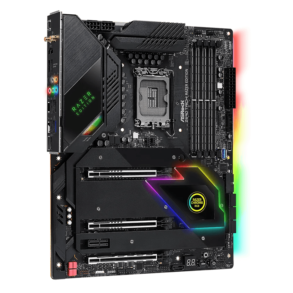 ASRock Z690 Taichi Razer Edition Intel 600 Series ATX Motherboard | 90 - MXBIA0 - A0UAYZ | - Vektra Computers LLC