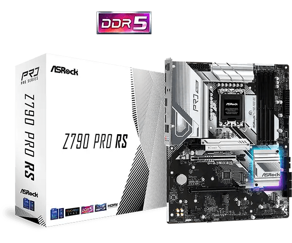 ASRock Z790 Pro RS LGA1700 ATX Motherboard | 90 - MXBK40 - A0UAYZ - Vektra Computers LLC