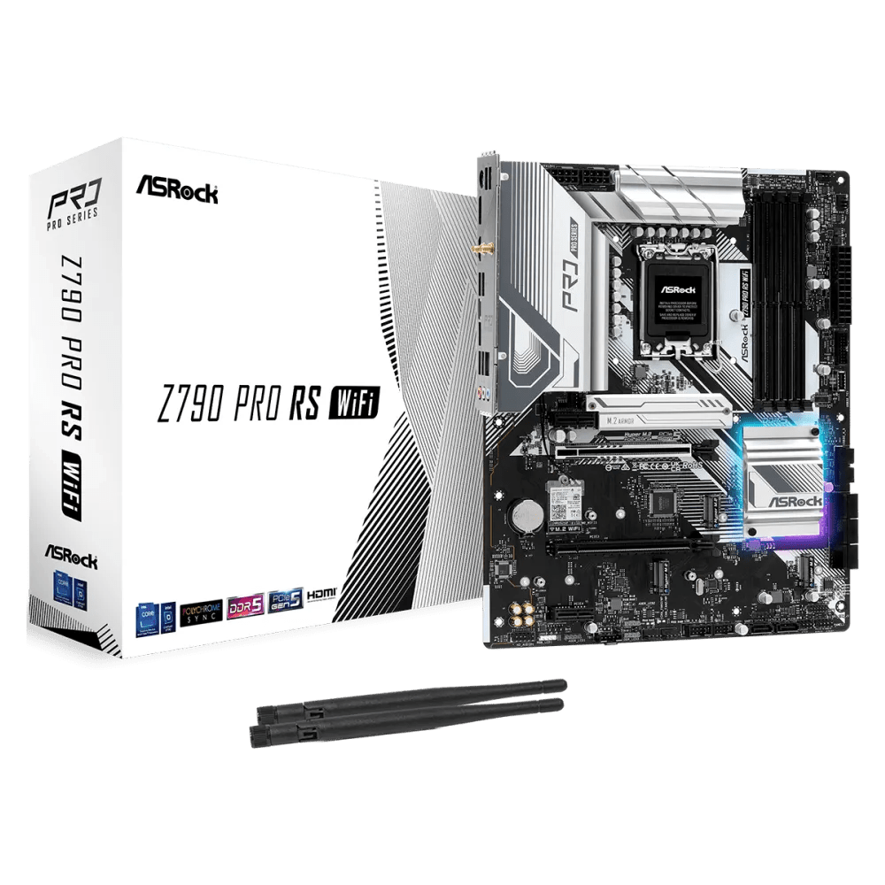 ASRock Z790 Pro RS WiFi 700 Series Intel Motherboard | 90 - MXBL50 - A0UAYZ | - Vektra Computers LLC
